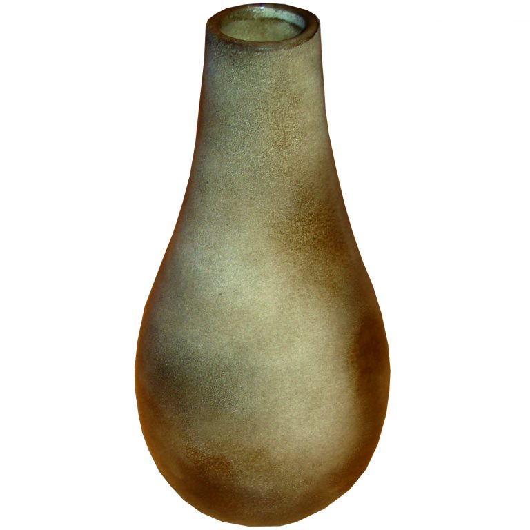 Pot after several coats ageing spray have been applied